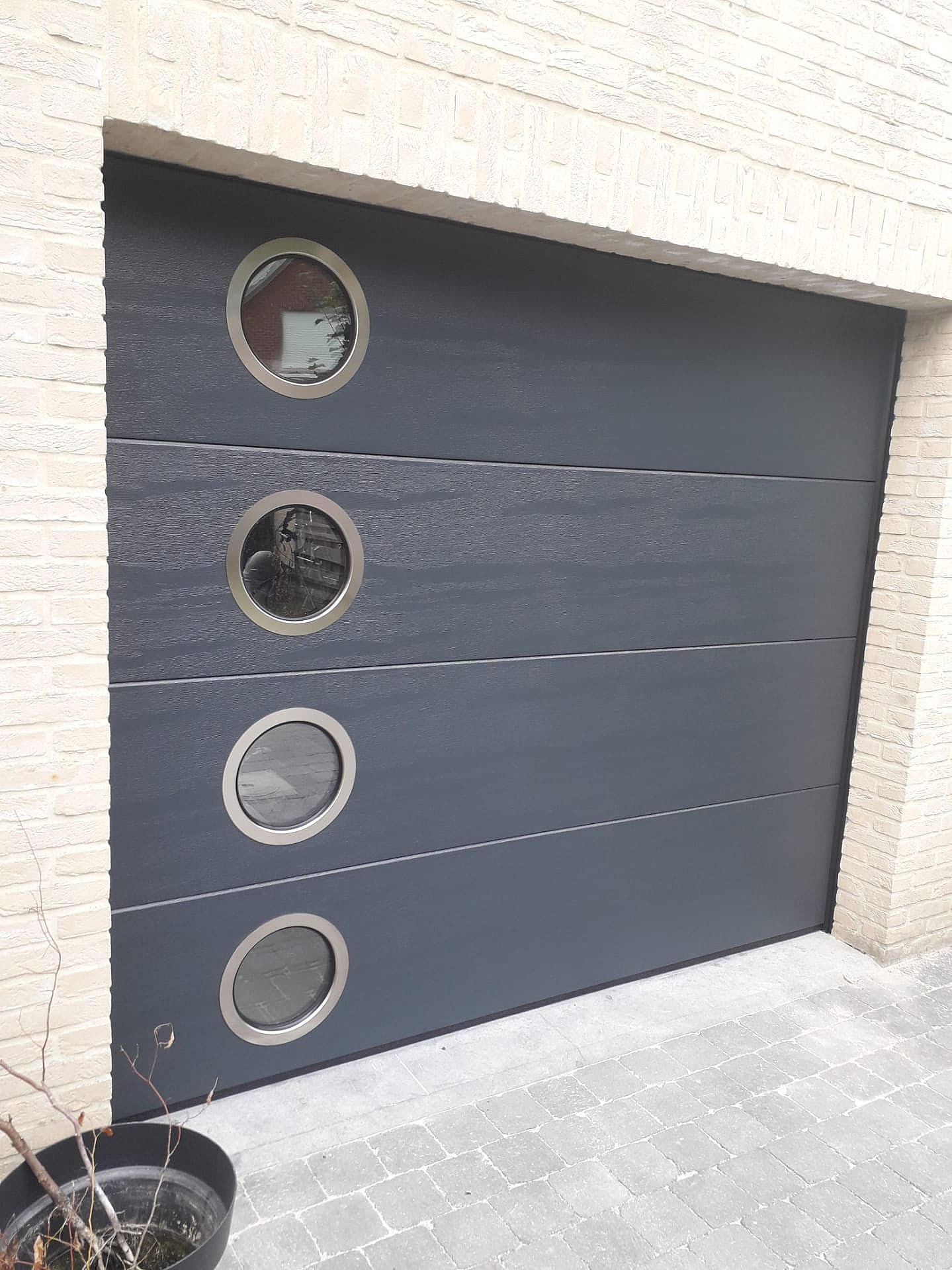 Sectionaalpoort elektrisch Brasschaat porte de garage